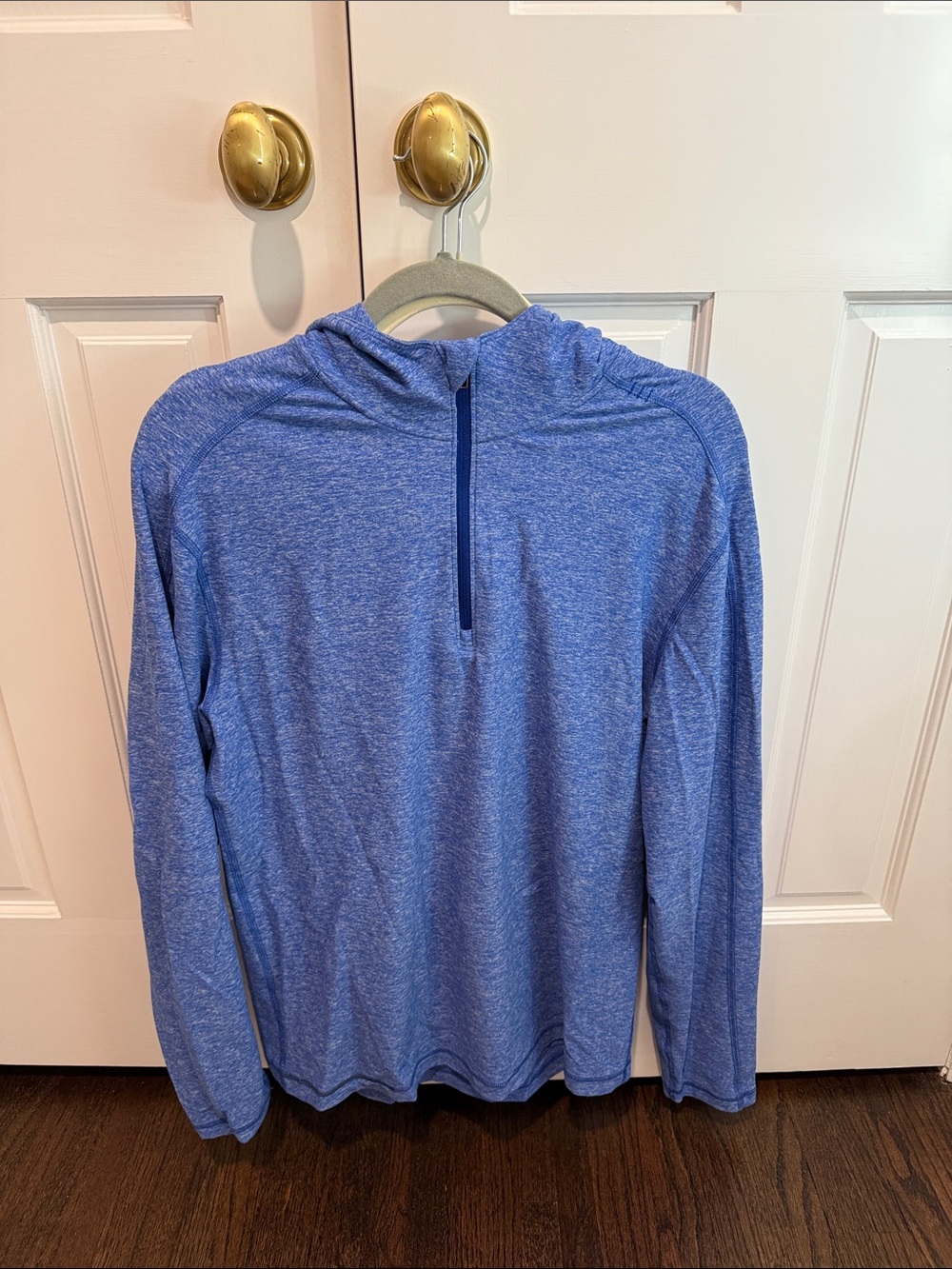 lululemon athletica Blue Q-Zip Athletic Hoodie - men’s size L